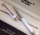 Perfect Replica Mont Blanc Meisterstuck Rose Gold Clip White Fineliner Pen Gift (2)_th.JPG